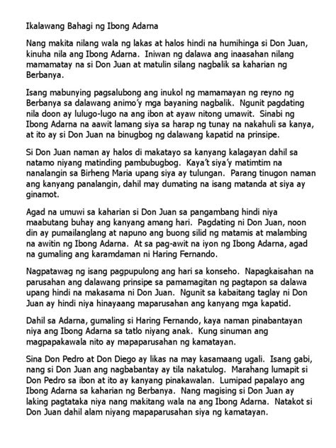ikalawang bahagi ng ibong adarna|Ikalawang Bahagi .